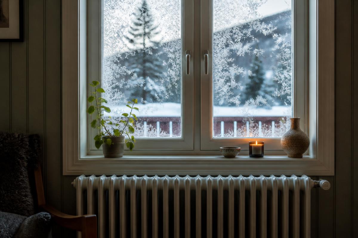 Kjøkkenbord med regninger og kalkulator